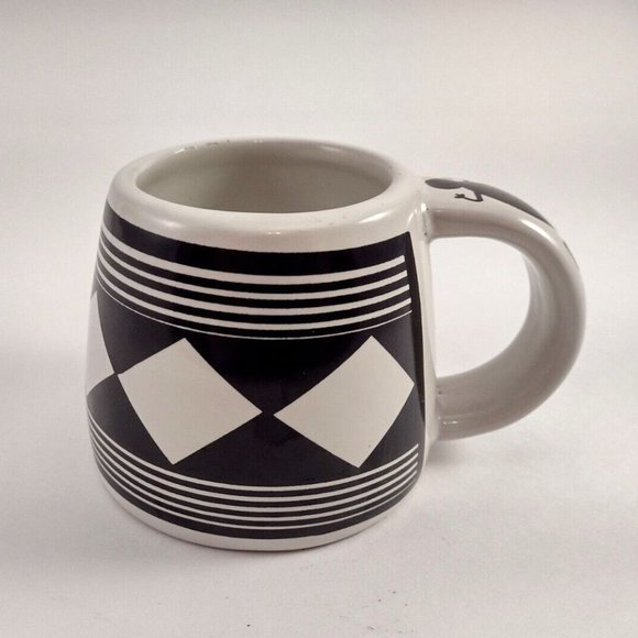 The Treasure Chest Southwestern Black & White Geometric Mug Cup Las Cruces NM #2 - Picture 3 of 8